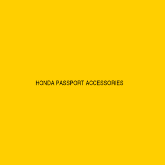 HONDA PASSPORT ACCESSORIES