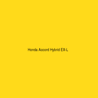 Honda Accord Hybrid EX-L