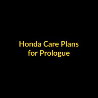 Honda Care Plans for Prologue
